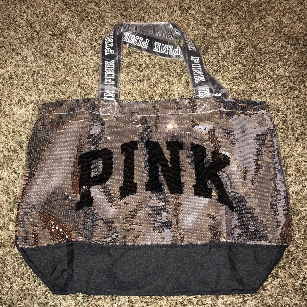 Pink tote bag
